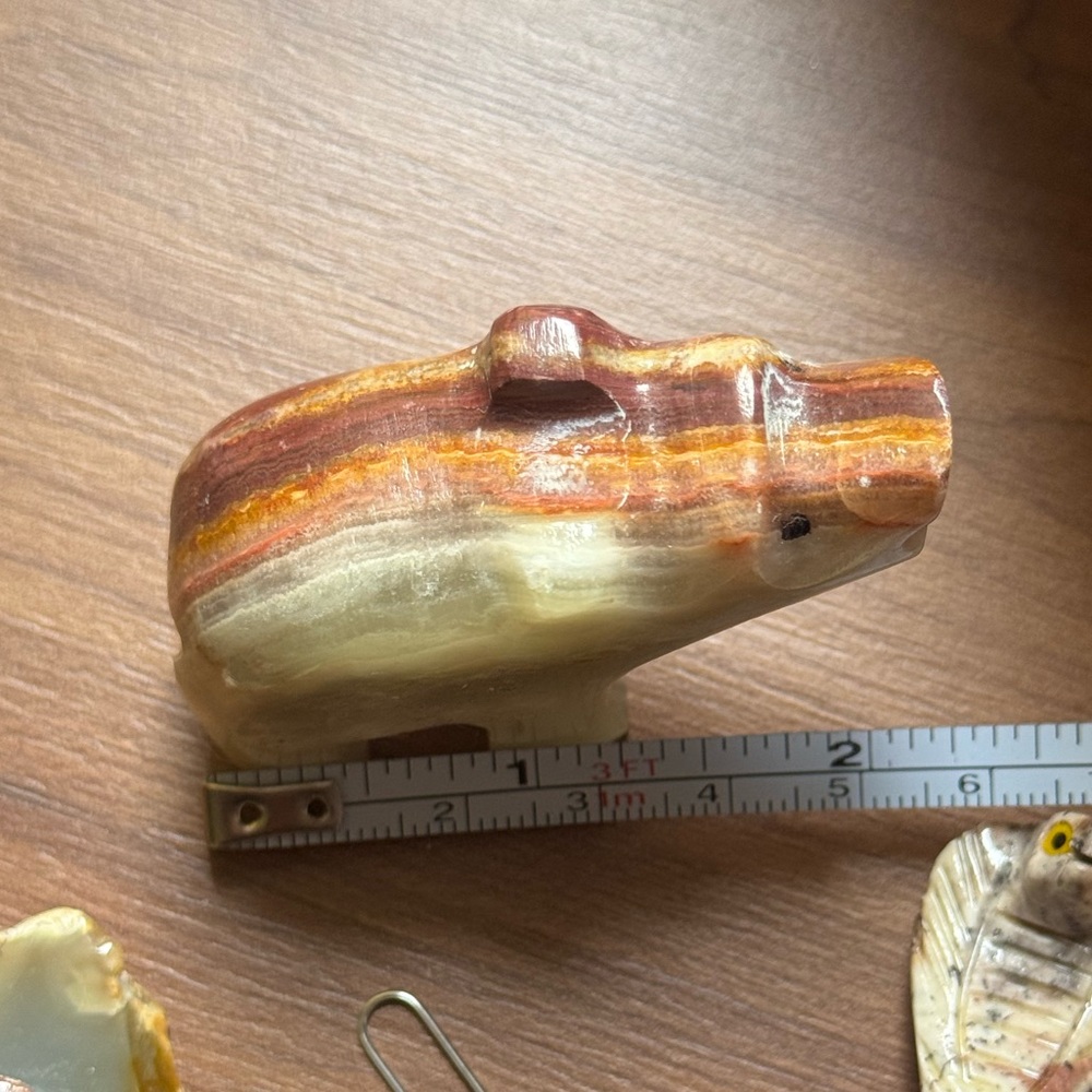 4pc Stone Animal Set - Picture 10 of 16